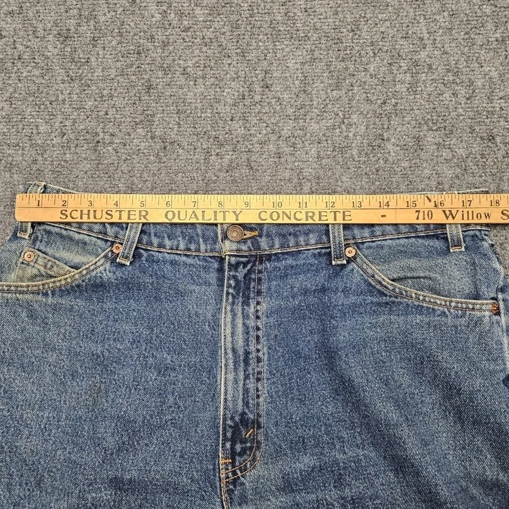 Vintage Levis 560 Jeans Orange Tab Mens 36x32 Blue Loose Fit Tapered Made in USA